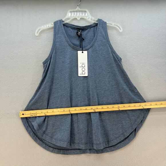 NWT Bobi Los Angeles Tank Top Women's Size S Grey Heather Curved Hem Gorpcore - Picture 4 of 8